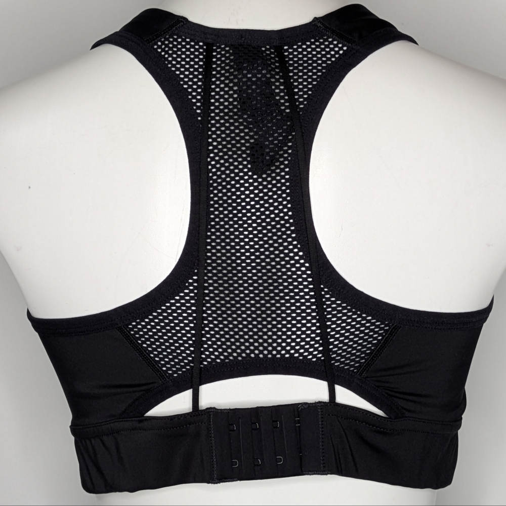 Savage X Fenty Black Mesh Panel Athletic Exercise Workout Sports Bra 2X - Picture 5 of 9